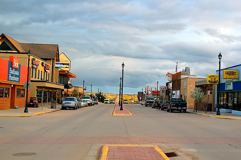Main Street in Watford City, North Dakota.