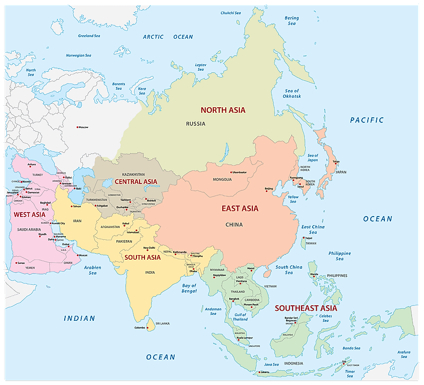 Asia map