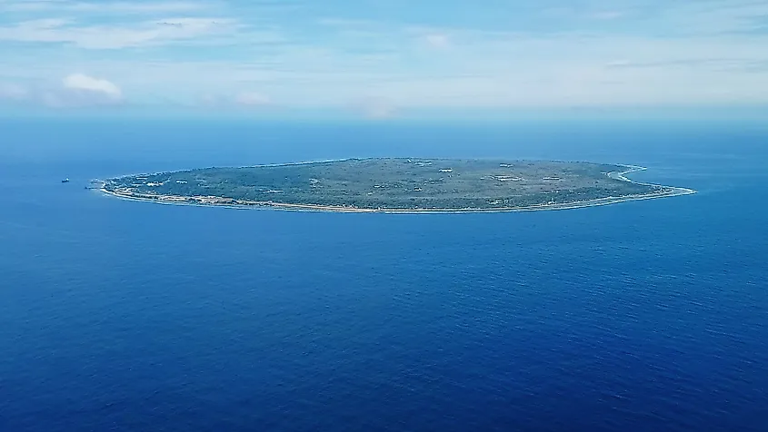 Aerial view of Nauru 