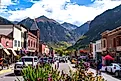 The picturesque Colorado Avenue in Telluride, Colorado. Editorial credit: Michael Vi / Shutterstock.com